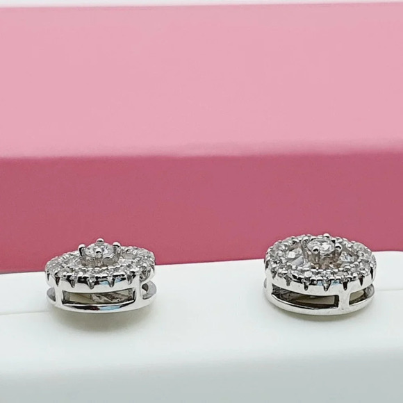 "925 Sterling Silver Cubic Zirconia Earrings, U19254594 - Picture 3 of 11